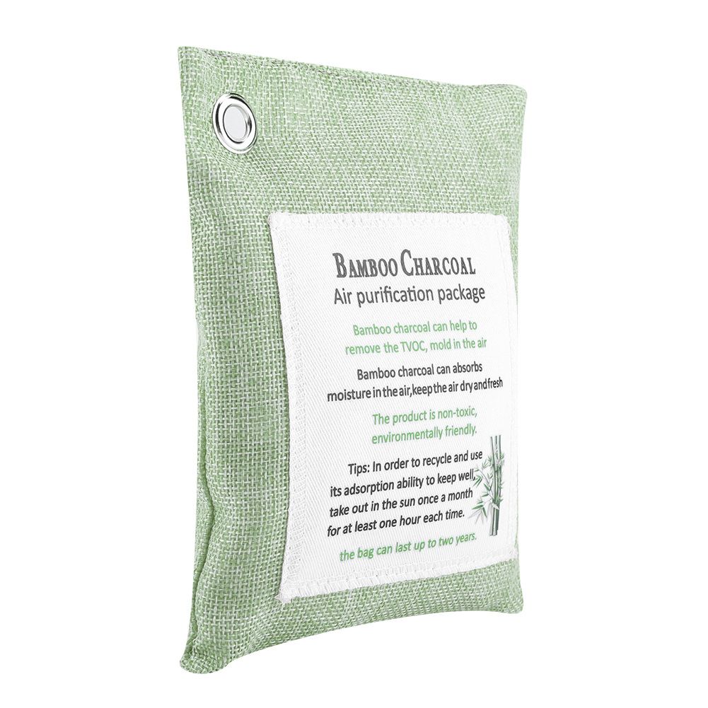 8 Colors Air Purifying Bag Activated Charcoal Bamboo Odor Purifyer Car Deodorizer Light Green — image 2