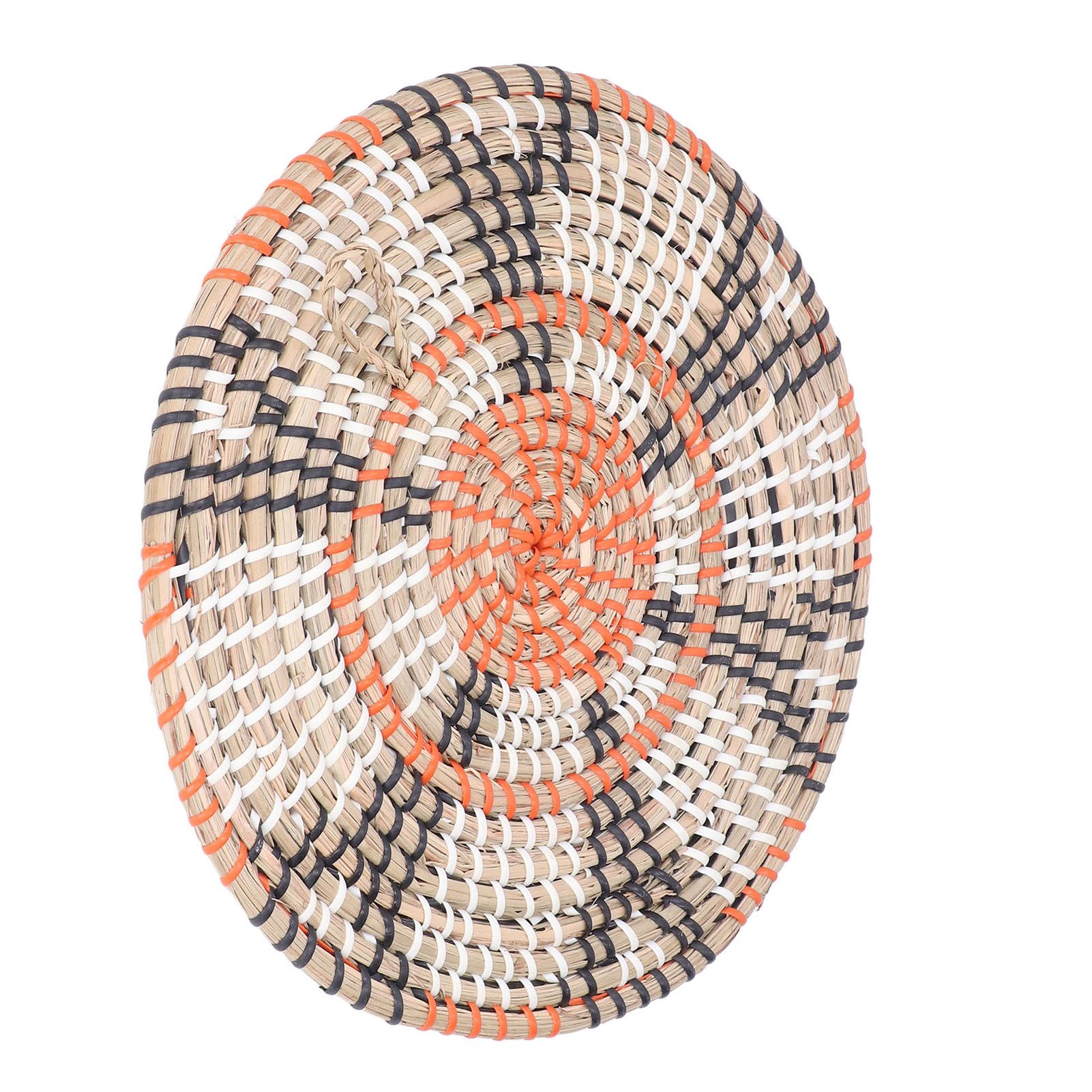 Insulation Pad Nordic Straw Woven Placemats Heat Insulation Pads Homestay Wall DecorationS — image 4
