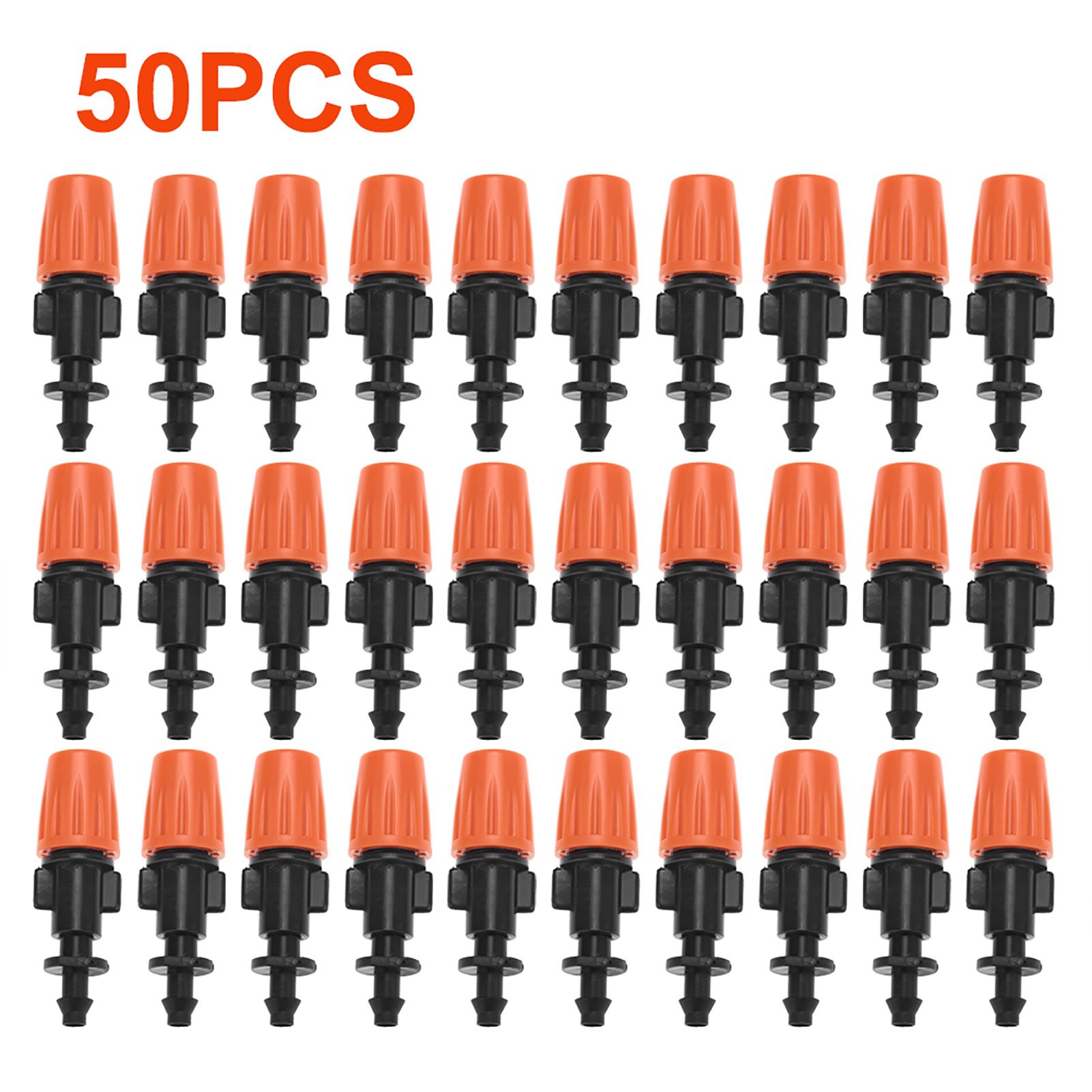 50pcs/set Adjustable Garden Drip Irrigation Misting Nozzles Micro Flowing Sprinkler Head Atomizer — image 4