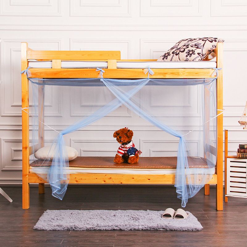 Bed Curtains Student Dormitory Mosquito Net 4 Corner Post Bed Canopy for Kid Teens Dustproof Loft Bed Curtains โ image 5