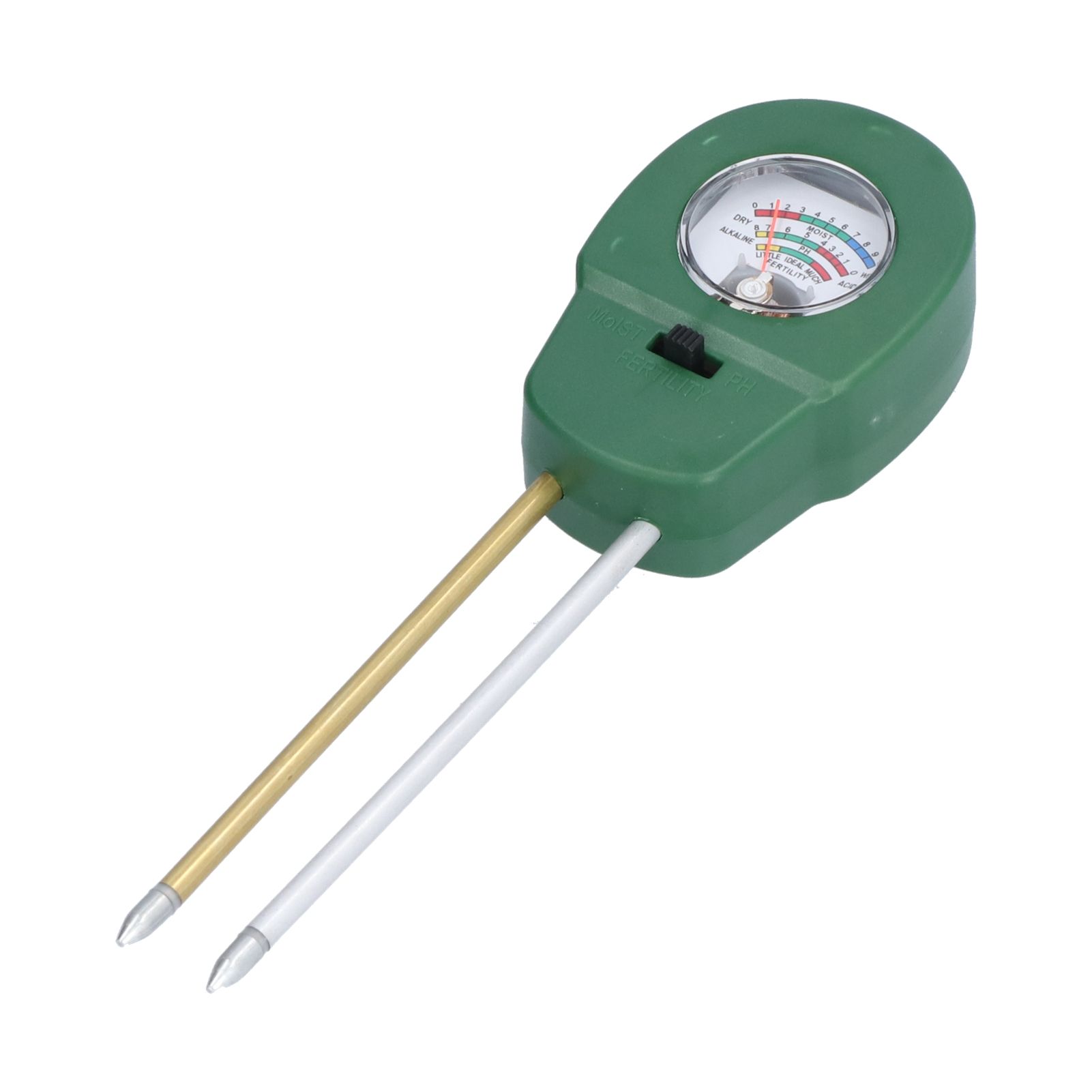 3 In 1 Soil Moisture Meter 2 Needles Adjustable PH Value Fertility Soil Test Tool for Garden Courtyard Outdoor — image 4