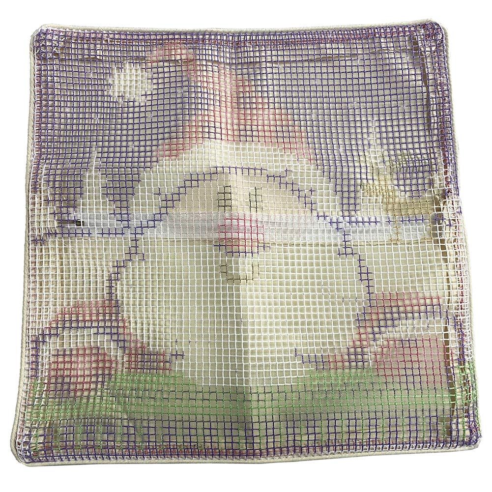 Cartoon Latch Hook Kits Pillow DIY Handmade Printed Canvas Cushion Latch Hook Kit Christmas Decor,16.9 × 16.9 '' — image 2