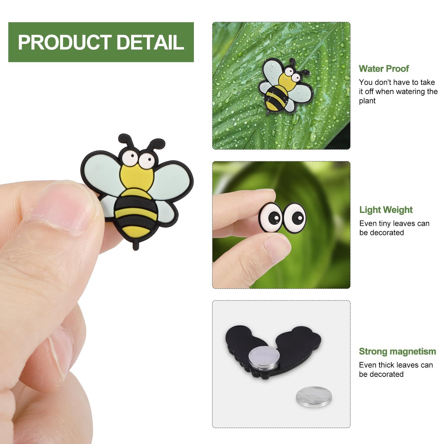 6pcs Plant Magnets Eyes for Potted Plants, Cute Indoor Plant Accessories Funny Plant Magnets Decor Plant Magnets Eyes Pins Charms — image 3