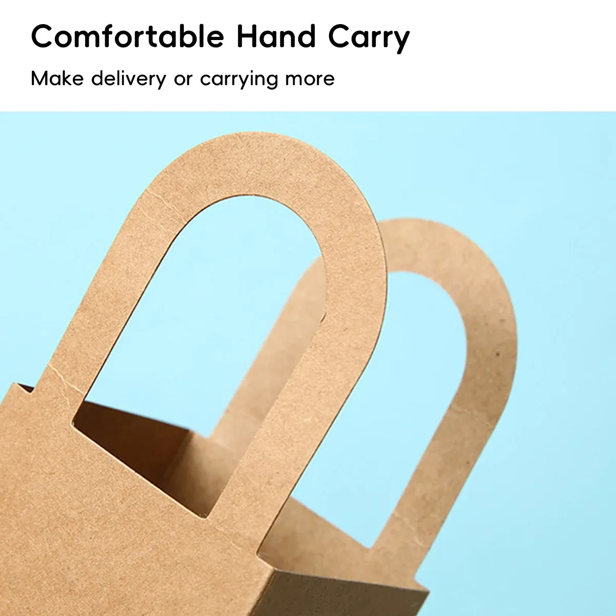 50 Pack Kraft Paper Gift Boxes with Handles Succulent Favour Boxes Party Packaging โ image 4