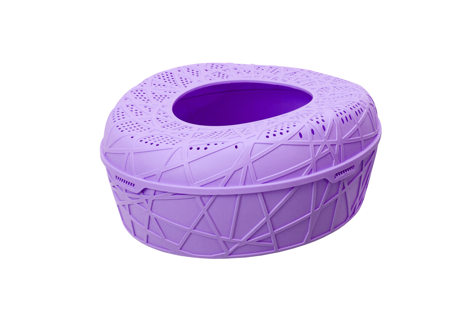 YES4PETS XL Portable Cat Toilet Litter Box Tray House with Scoop Purple โ image 2