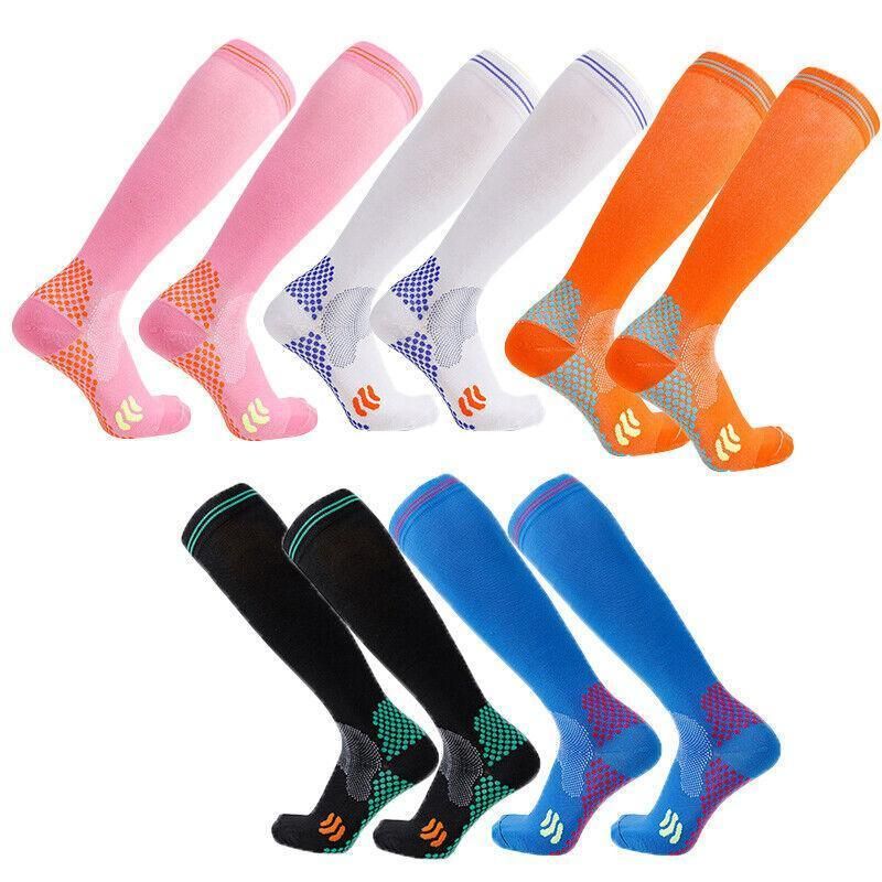 Compression Socks Miracle Copper Anti Fatigue Unisex Travel DVT Comfort L/XL - 1Pair Black โ image 3