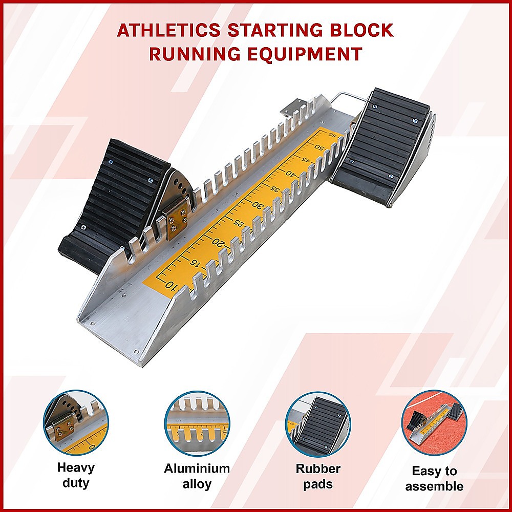 Athletics Starting Block for Sprint Training – Adjustable Track Running Equipment — image 3