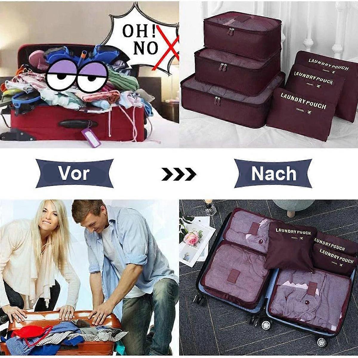 Mesh Packing Cubes for Luggage Stylish Travel Suitcase Organizer Set โ image 5
