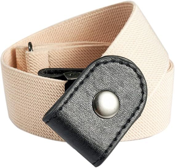 2 Piece Buckle Free Elastic Belt Set Black and White, 45 to 75 cm โ image 3
