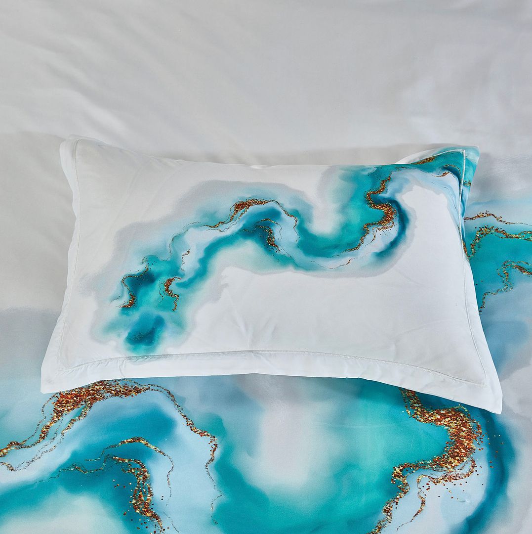 Ocean Marble Quilt Cover Set - King Size โ image 4