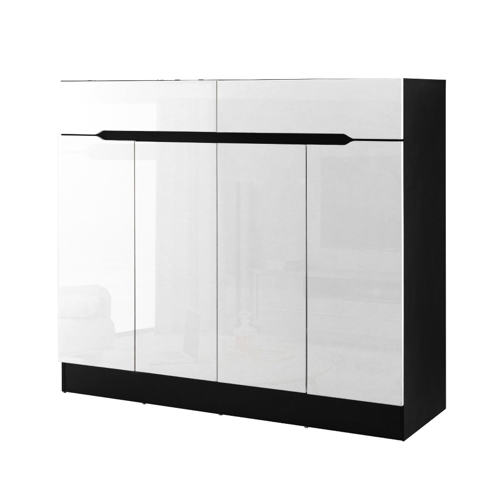 Artiss Shoe Rack Cabinet Storage 120cm w/ Drawer - White Lydia โ image 3