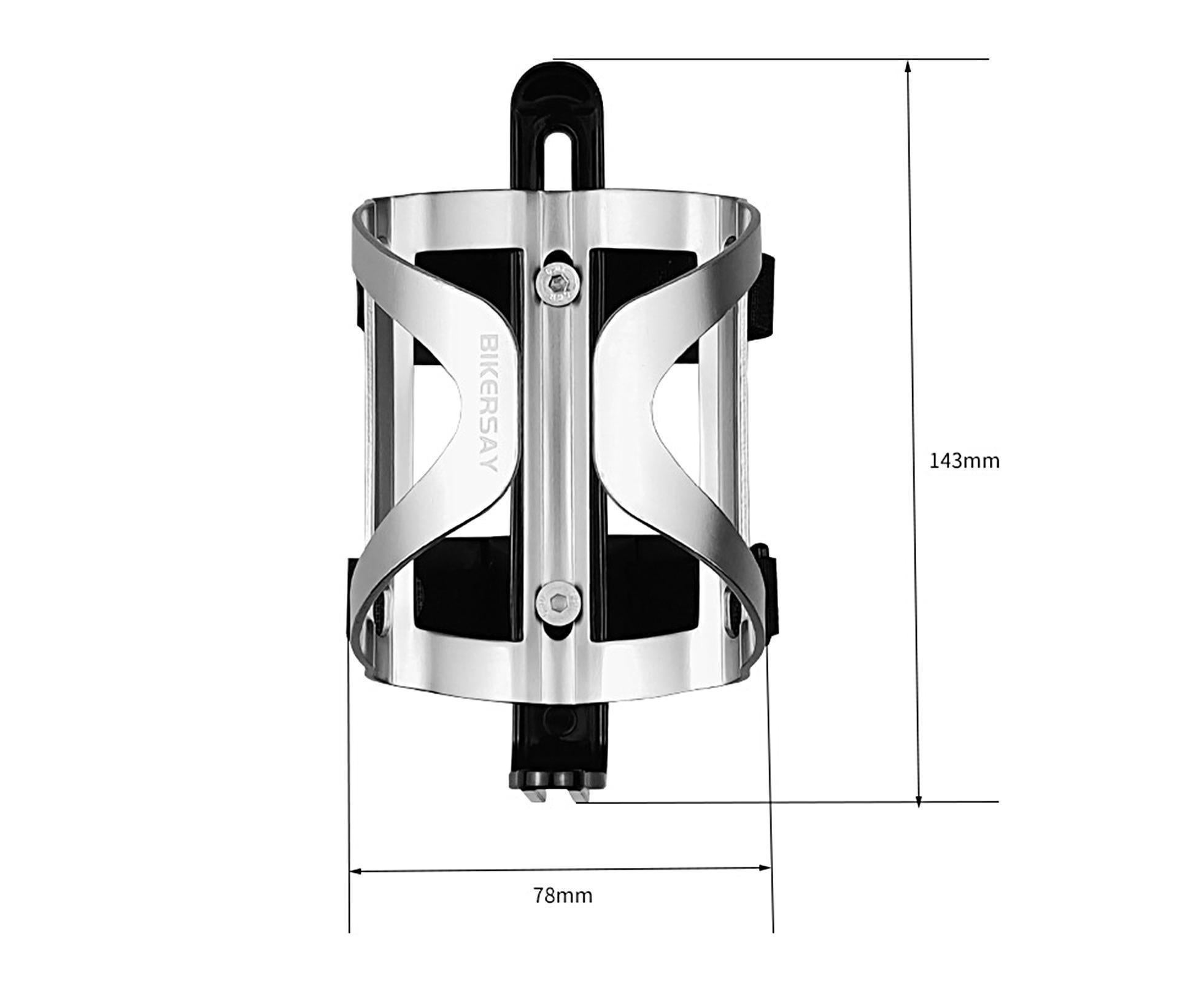 BIKERSAY Bike Water Bottle Holder Good Toughness Anti Fall Ultralight Opening Adjustable Bicycle Cup Holder for Riding — image 2