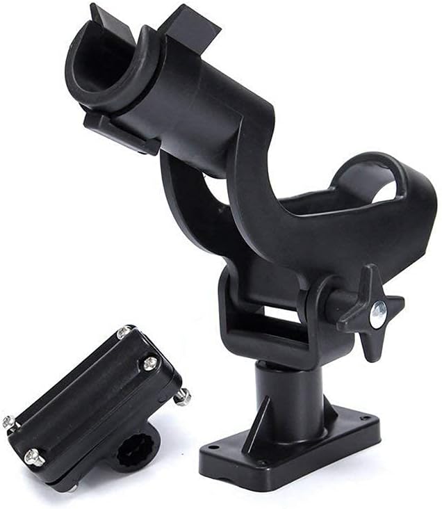 Adjustable Rotatable Plastic Fishing Rod 3 Mount Rack Holder Bracket Boat Canoeing Rowing Mount Kit Kayak Side Rod Holder โ image 4