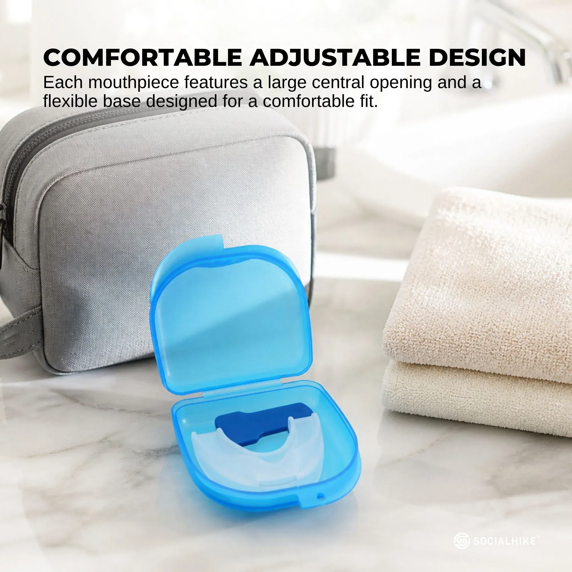 Social Hike 3x Anti Snoring Aid MouthGuard Adjustable for Sleep + Breathing — image 3