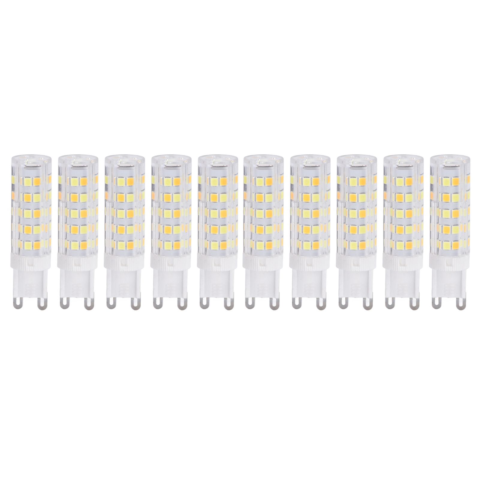 10PCS G9 220V LED Lamp Dimmable Ceramic LED Bulb Replace Halogen Lamp for ChandelierG9 7W 64LED โ image 3