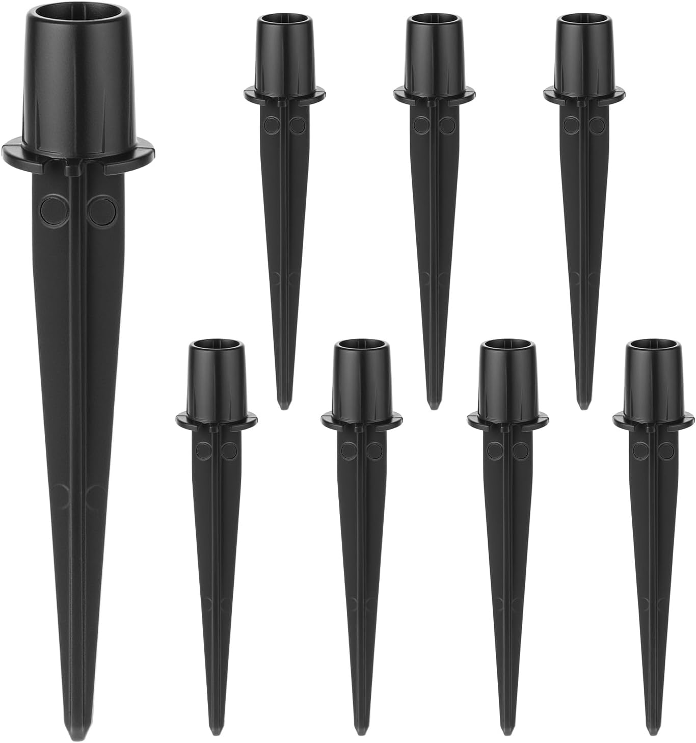 Metal Stakes Solar Lights Replacement Spike, 8 Pack Reinforced Ground Stakes, Replacement Nails for Garden Lights Landscape Pathway Patio Lamps Pole, 0.78x5.36