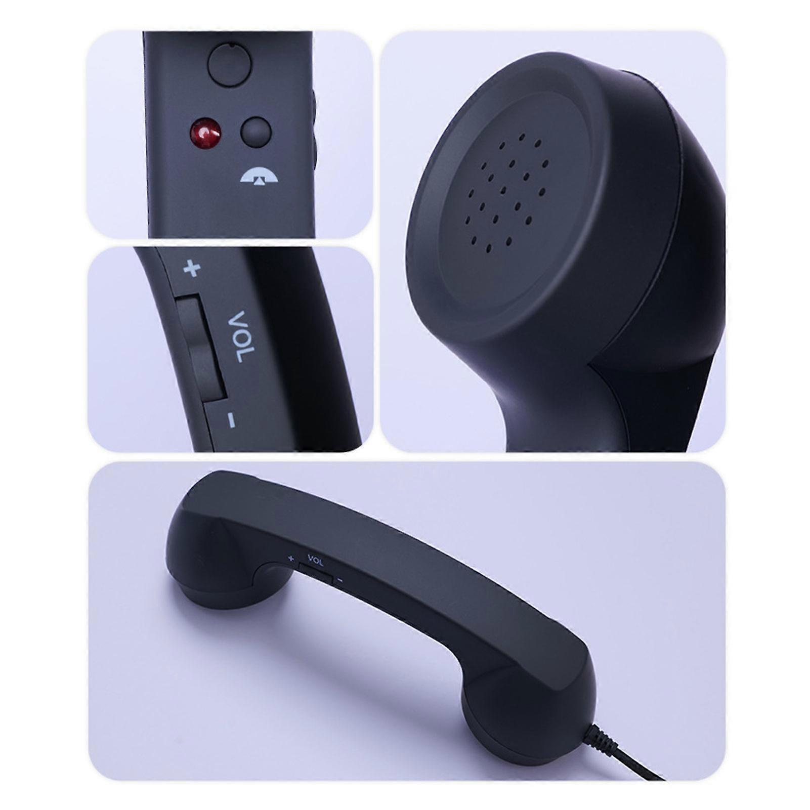 Compatible with iPhone Android USB-C Retro Telephone Handset Red — image 3