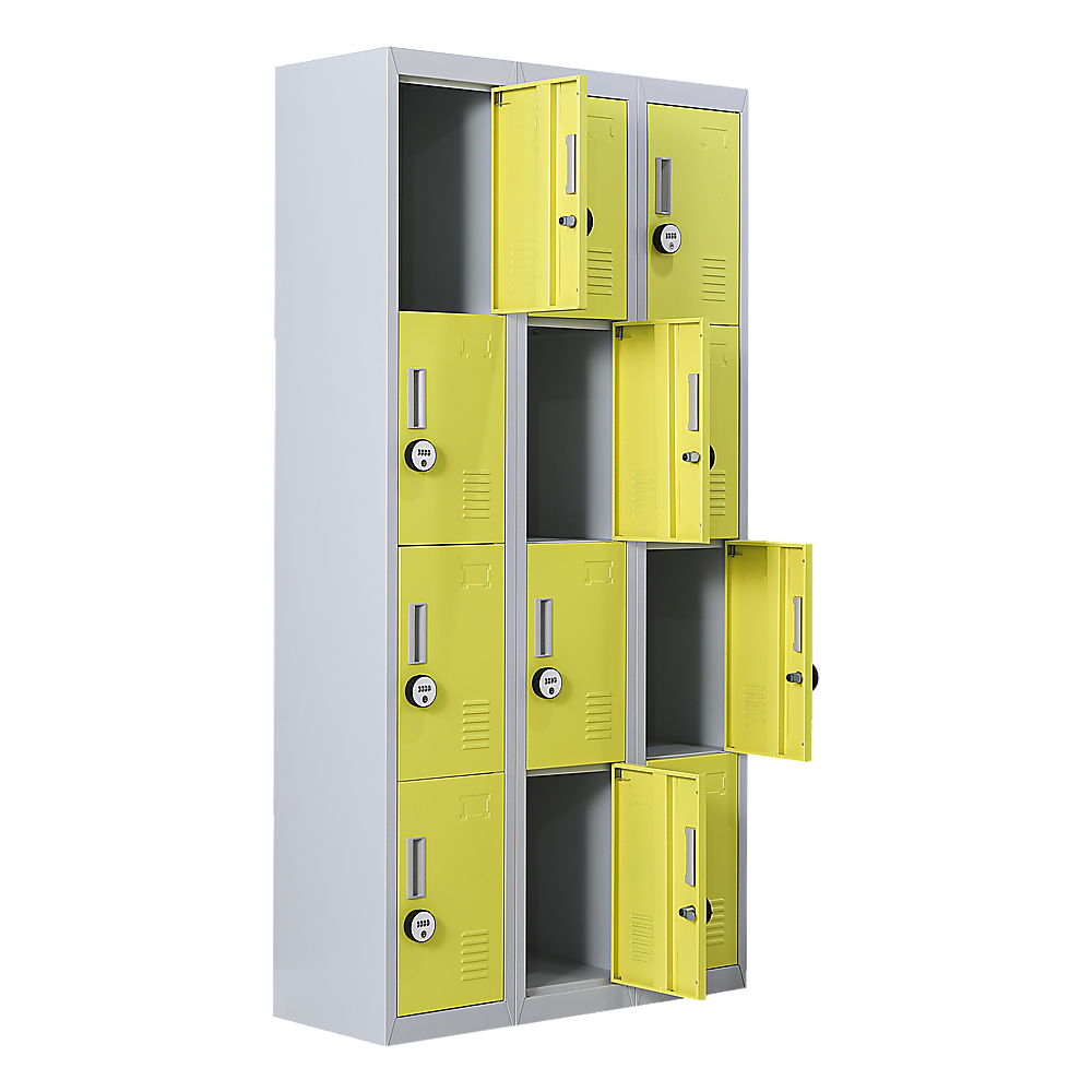 12-Door Locker for Office Gym Shed School Home Storage - 4-Digit Combination Lock โ image 6