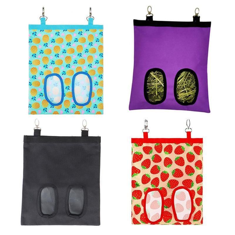 Hay Bag Guinea Pig Rabbit Feeding Bag Animal Hay Feeder Bag Hanging Feeder - Yellow โ image 3