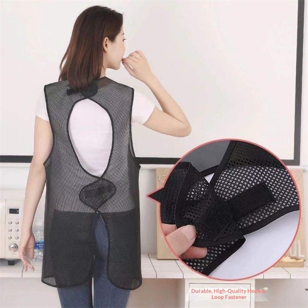 Waterproof Plus Size Aprons for Women Men with Pockets Adjustable for Cooking Dish Washing,Waterproof Apron for Cooking Cleaning Work(gray) — image 3