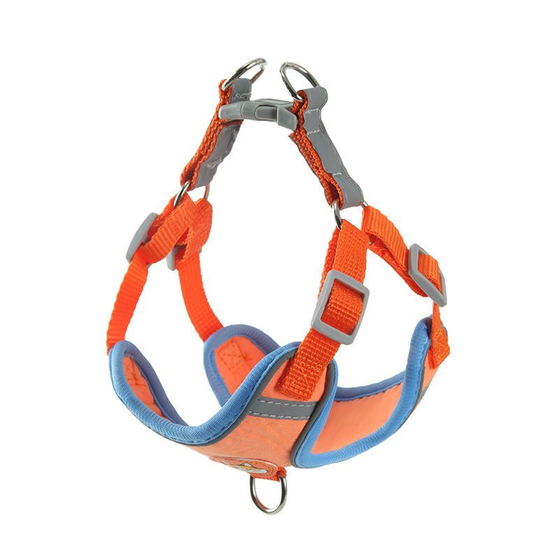 Reflective Leather Dog Cat Chest Strap Harness Dry Poly Brown S suggestion (2.00 kg-3.50 kg — image 2