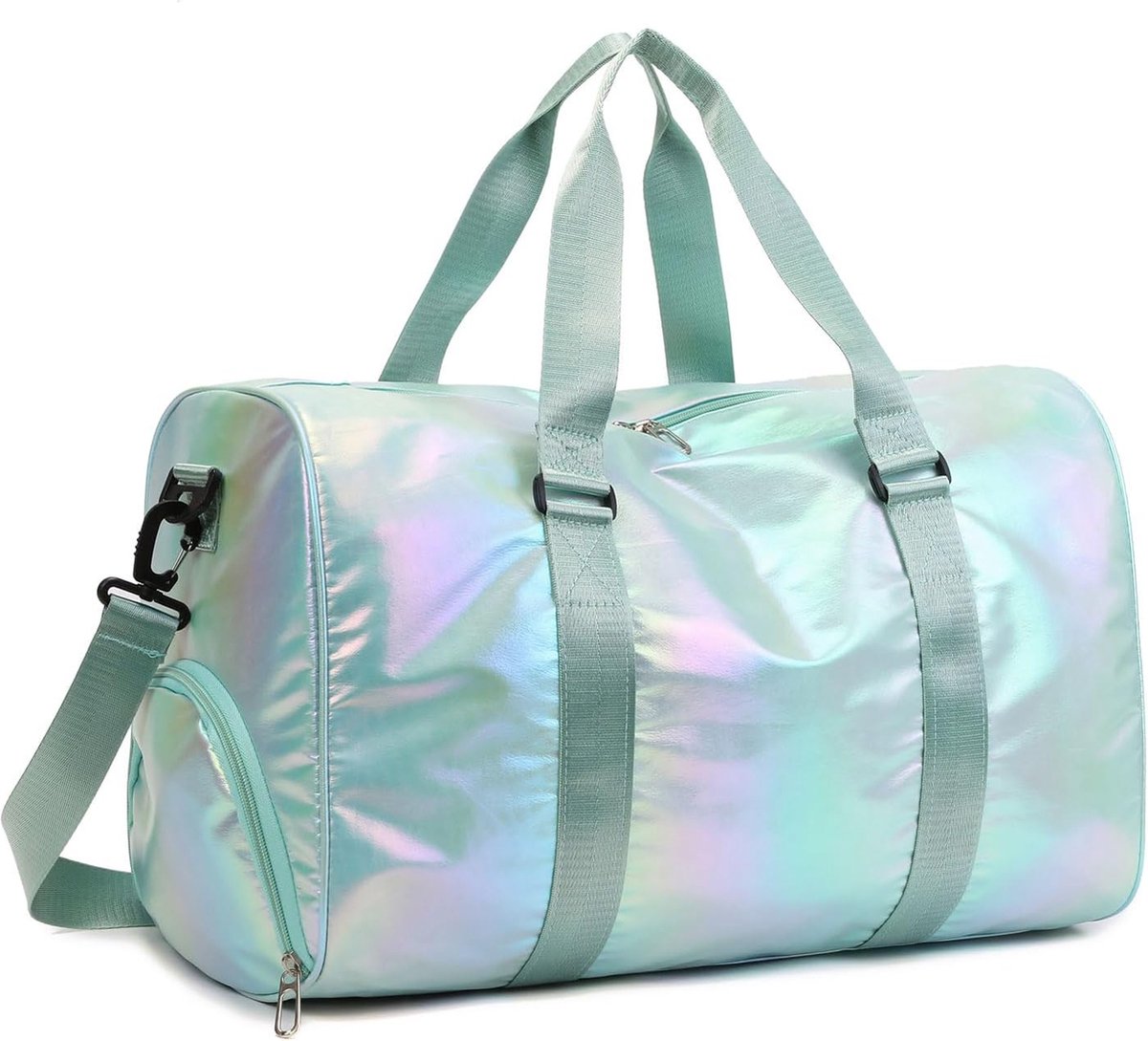 Dance Bag for Girls - Weekend Bag - With Shoe Compartment and Wet Compartment - Multifunctional - 48 × 26 × 39cm - Sports Bag and Backpack in 1