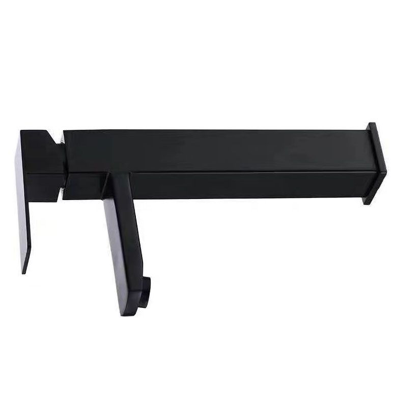 Black Bathroom Faucet Stainless Steel Modern Waterfall Sink Faucet For Home Hotel 2 Hoses — image 4