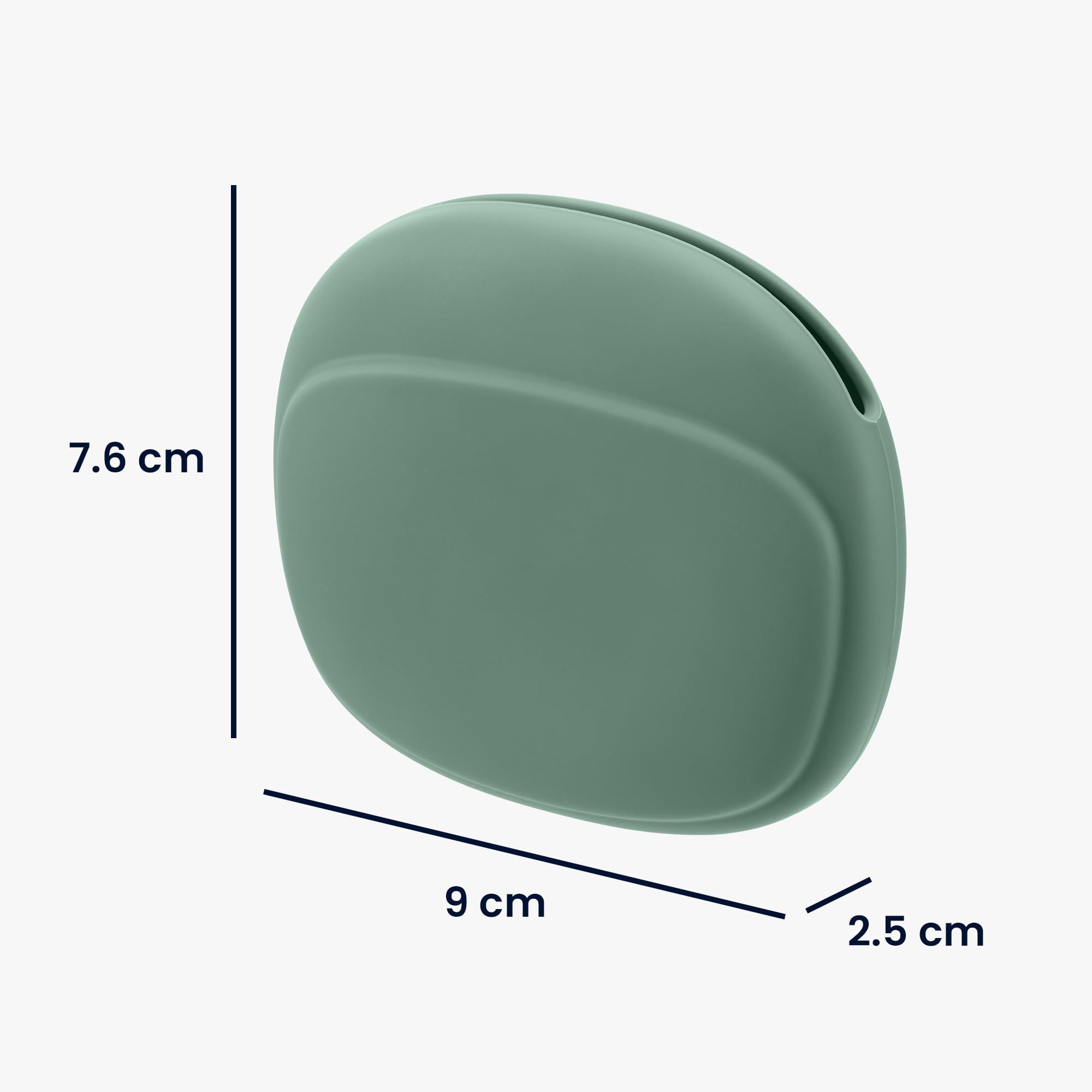 Silicone Headphone Pouch - Organizer Case for Earbuds USB Cable Charger - Headphones Cables Accessories Storage - Green โ image 2