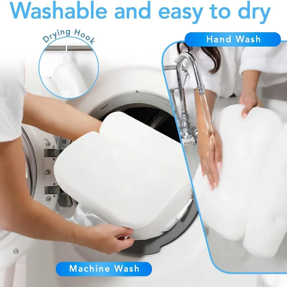 Bathtub Pillow Non-Slip for Bath Spa Shower Comfortable Water Resistant — image 6