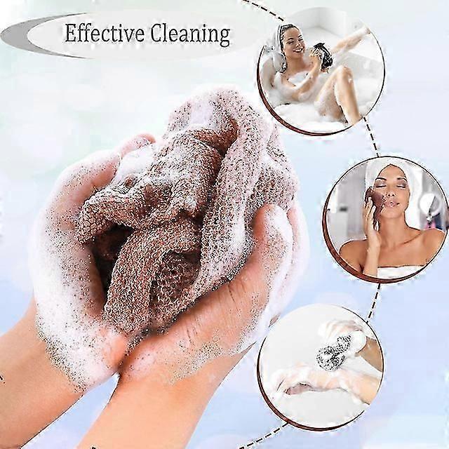 3pcs African Net Sponge, Bath Body Scrubber, Exfoliating Net โ image 3