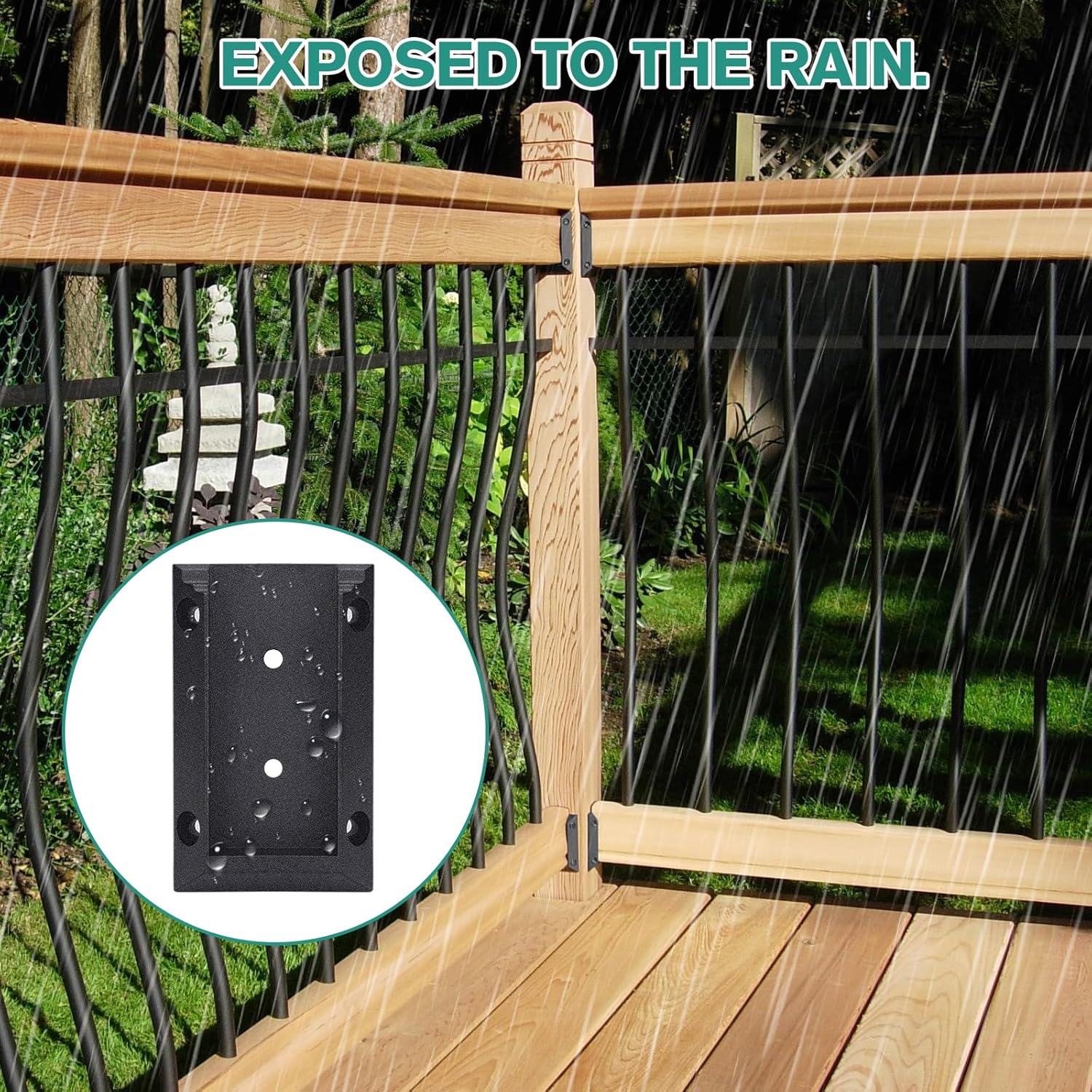 20pcs Deck Railing Brackets Connectors for 2 × 4 Railing Wood Post with 120pcs Wood Screws — image 4