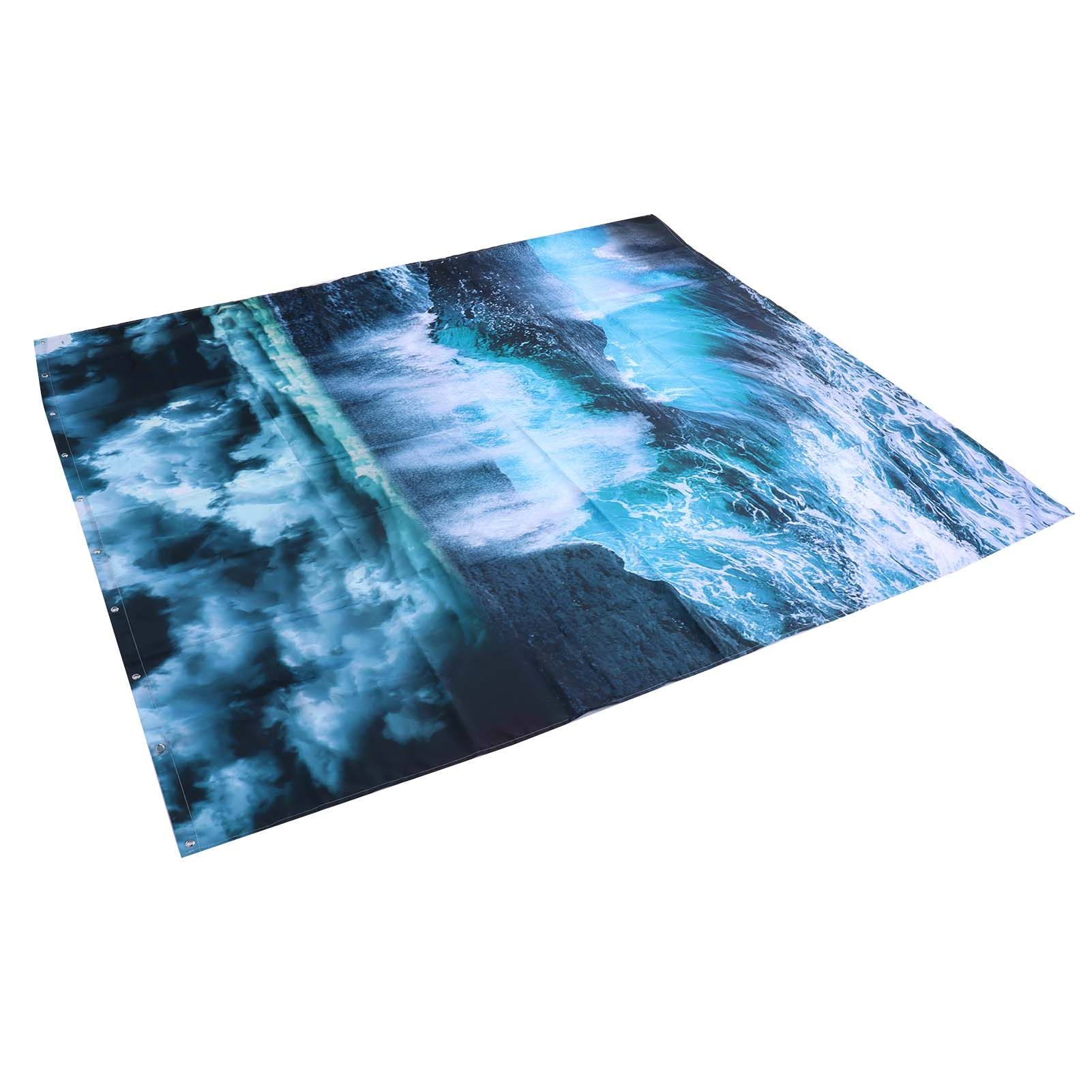 Innovative Shower Curtain with Hanging Rings Bath Curtain Home Bathroom Accessory180x180cm — image 3