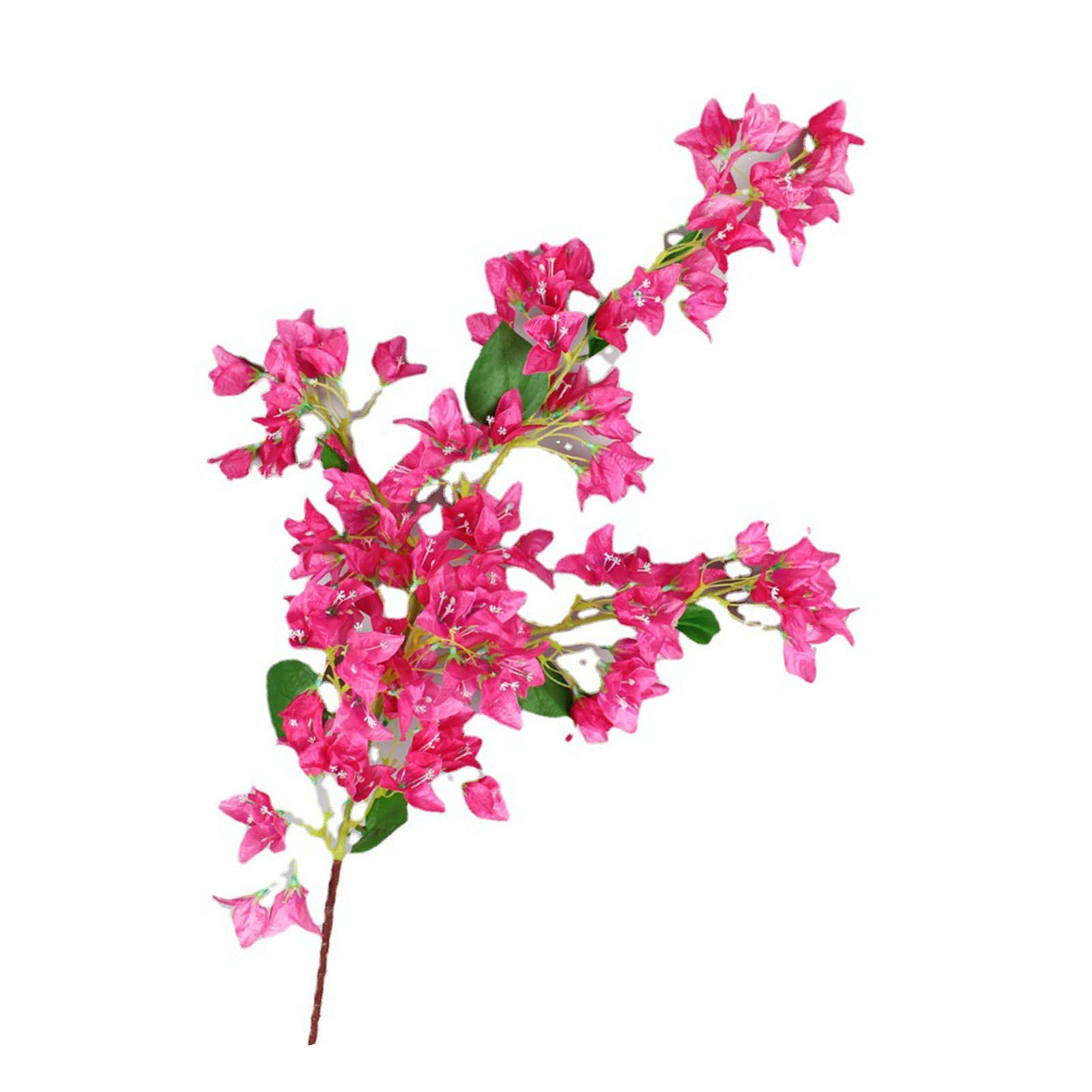 120cm Artificial Silk Bougainvillea Branches Faux Rose Red Bougainvillea with Iron Wire Stems for Wedding Decoration โ image 2