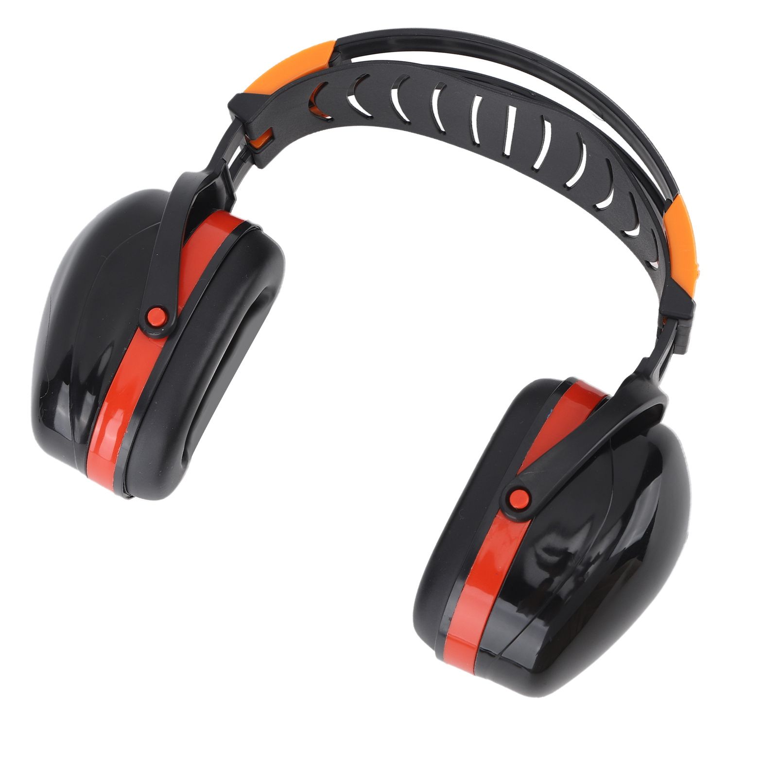 Noise Reduction Earmuffs Foldable Lightweight Hearing Protection Safety Over Head Ear Muff for Garden Shooting Mowing Black Red โ image 6