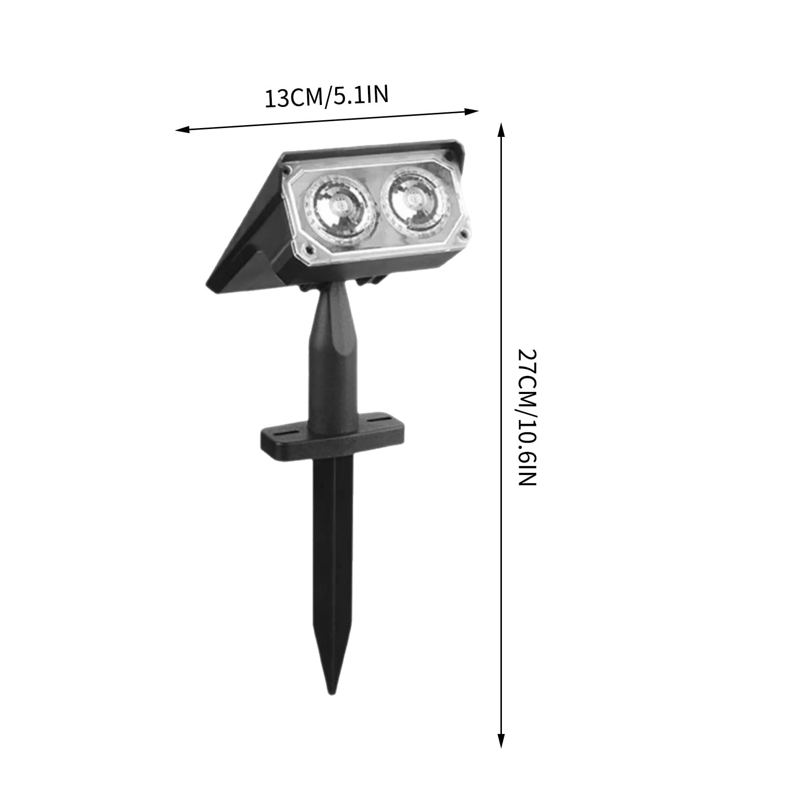 Solar Spot Lights Outdoor for Flag, Tree, Sign, Mailbox, Solar Lights Outdoor Waterproof, Bright Landscape Spotlights, Dusk to Dawn Lighting, for Yard Patio — image 3
