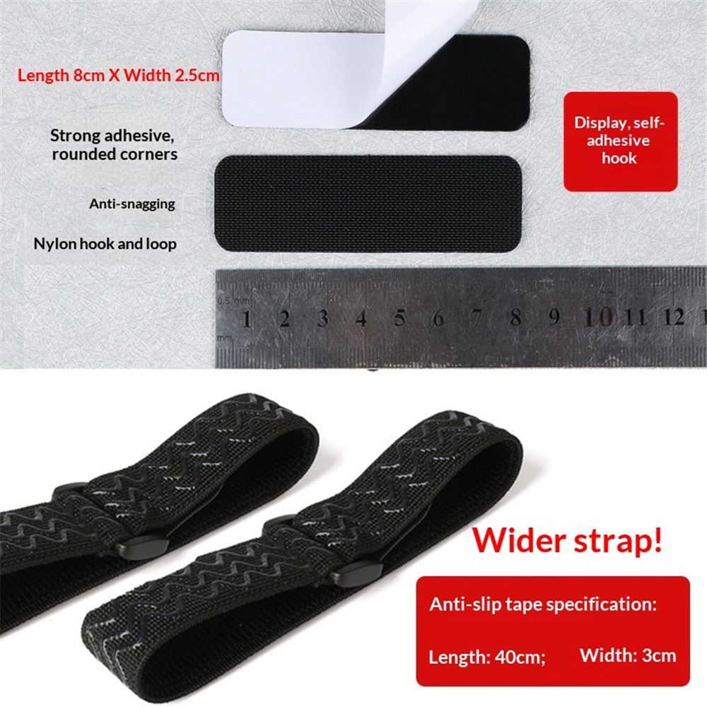 Knee boots straps, 4 pieces Knee boots women anti-slip boots Fixed belt straps with 12*4 pieces of adhesive tape — image 3