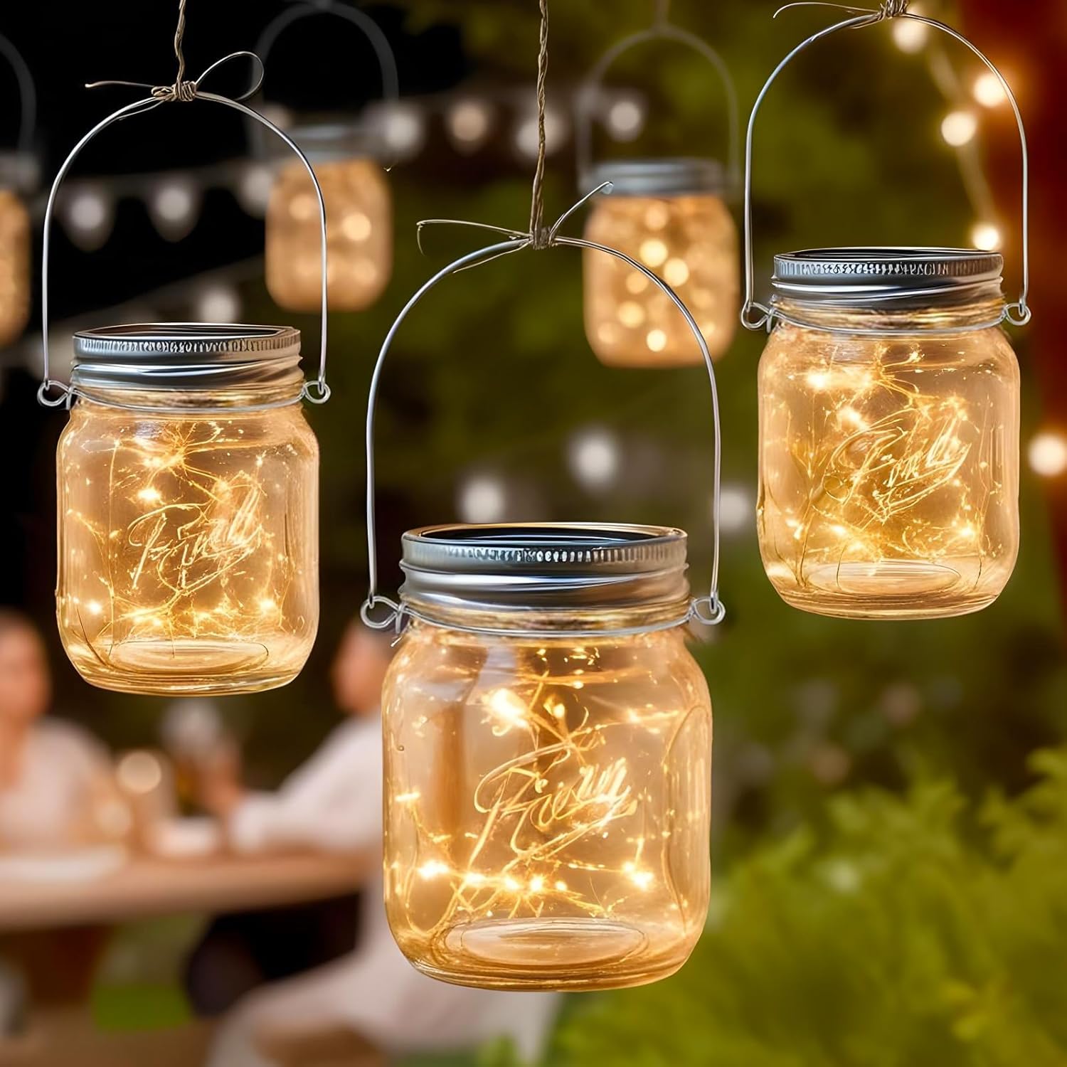 Vin Beauty Stainless Steel Mason Jar Hangers, 16 Pack Wire Hangers for Mason Jars, Mason Jar Lid Handles Kitchen Accessories — image 2