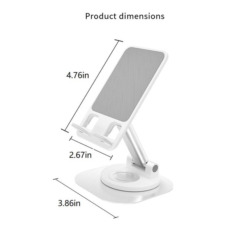 2pc Cell Phone Stand, Fully Foldable Phone Holder for Desk, Desktop Mobile Phone Cradle Dock Compatible — image 3