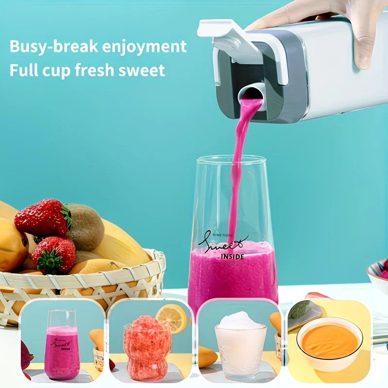 Portable Wireless Fresh Juice Maker: Freshness in a Cup, Anywhere, Anytime. BLACK โ image 2