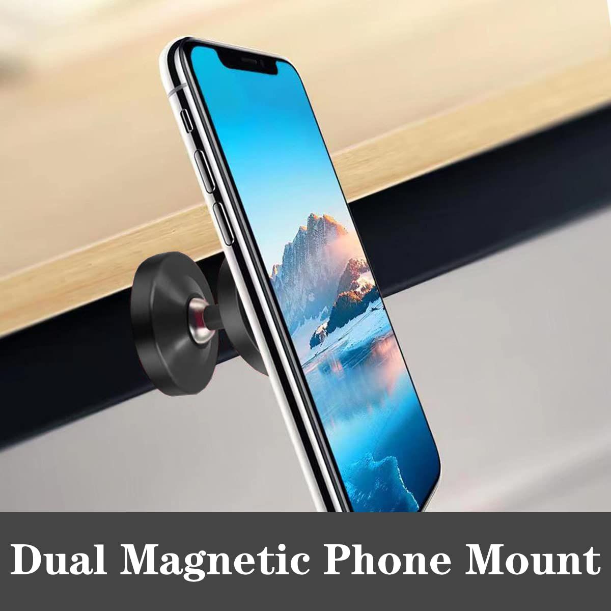 Gym Dual Magnetic Phone Mount & Holder Gym Phone Holder for Pictures and Video Capture Hands Free Selfie โ image 3