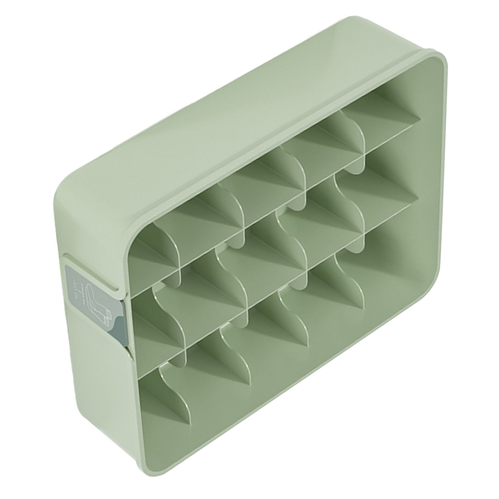 Sock Underwear Organizer Divider Plastic 15 Cell Closet Drawer Storage Box for Panty Ornament Ties Green โ image 2