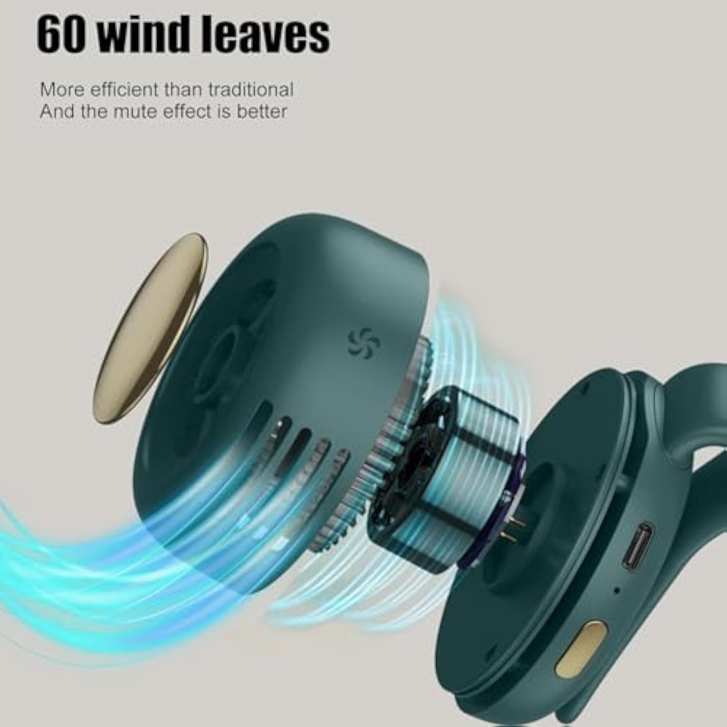 Portable Silent Mini Bladeless Fan Clip On — image 3