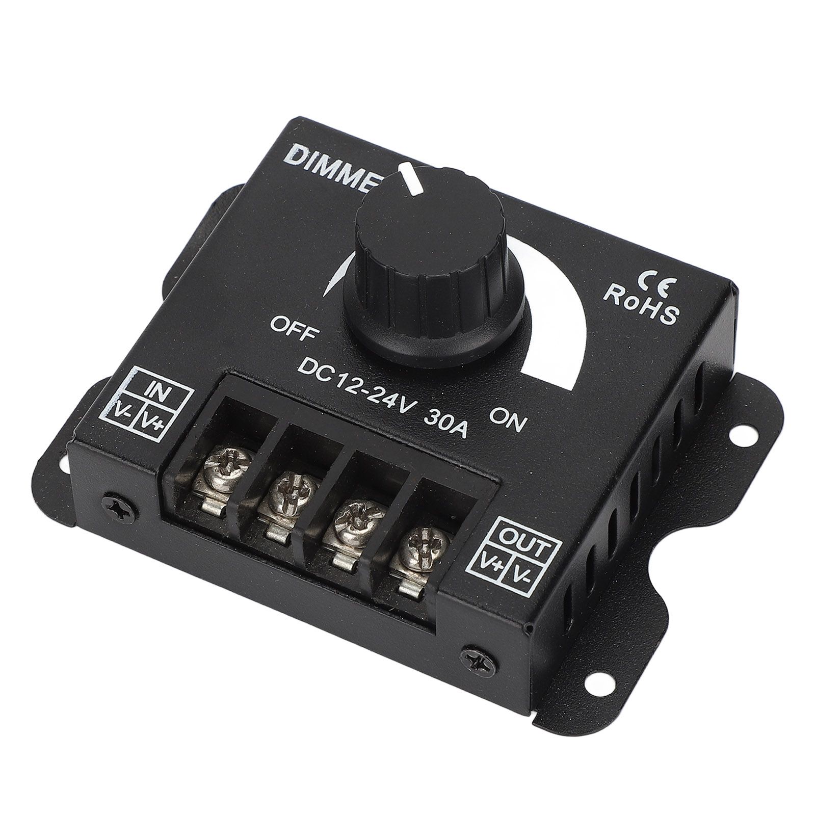 LED Dimmer Single Channel Stepless Dimming Excellent Heat Dissipation LED Light Strip Dimmer DC 12‑24V — image 3