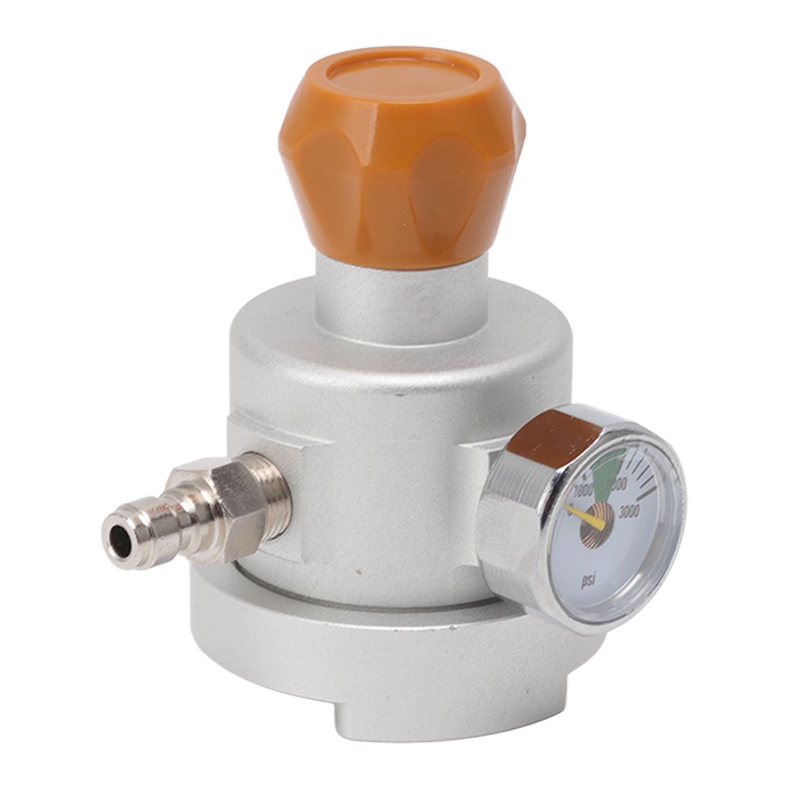 Soda Maker Adapter Aluminum Corrosion Rust Resistance CO2 Refill Connector with Pressure Gauge 8mm Male Quick Plug — image 3