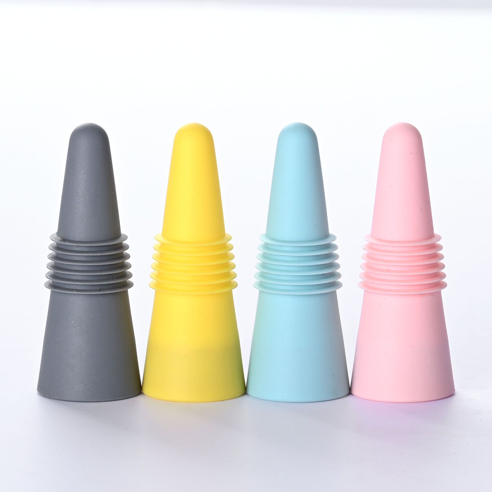 Multicolor Silicone Wine Stopper for Glass Bottles