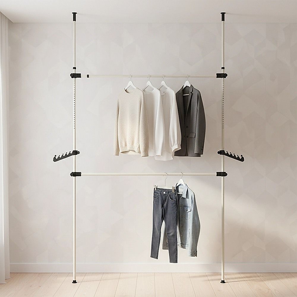 Heavy Duty Adjust Clothes Rail Storage Garment Shelf Hanging Display Stand Rack โ image 6