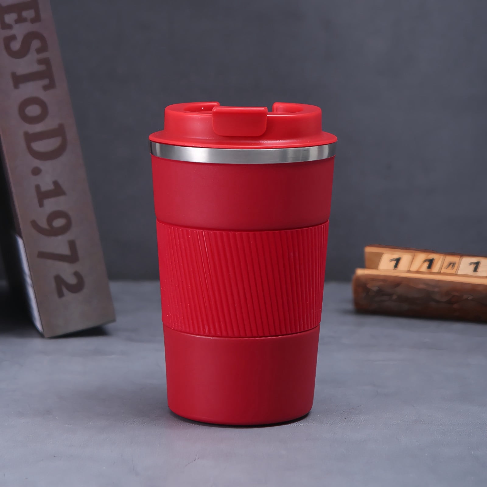 Car Coffee Cup 510ml Travel Mug Stainless Steel Thermal Insulated Coffee Cup - Vacuum Insulation Water Bottle for Hot and Cold Water Coffee and Tea Black Mug โ image 5