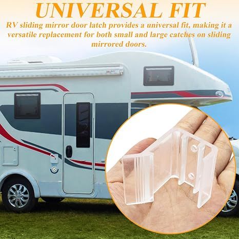 4 Pack RV Sliding Mirror Door Latch, Universal Replacement Lock for Camper and Motorhome Sliding Door โ image 5