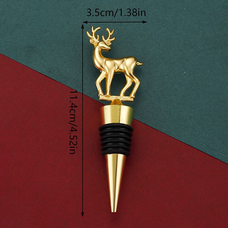 Wine Stoppers, Reusable Deer Wine Bottle Stoppers, Alloy Steel Champagne Stoppers, Wide Used in Kitchen Decor — image 5
