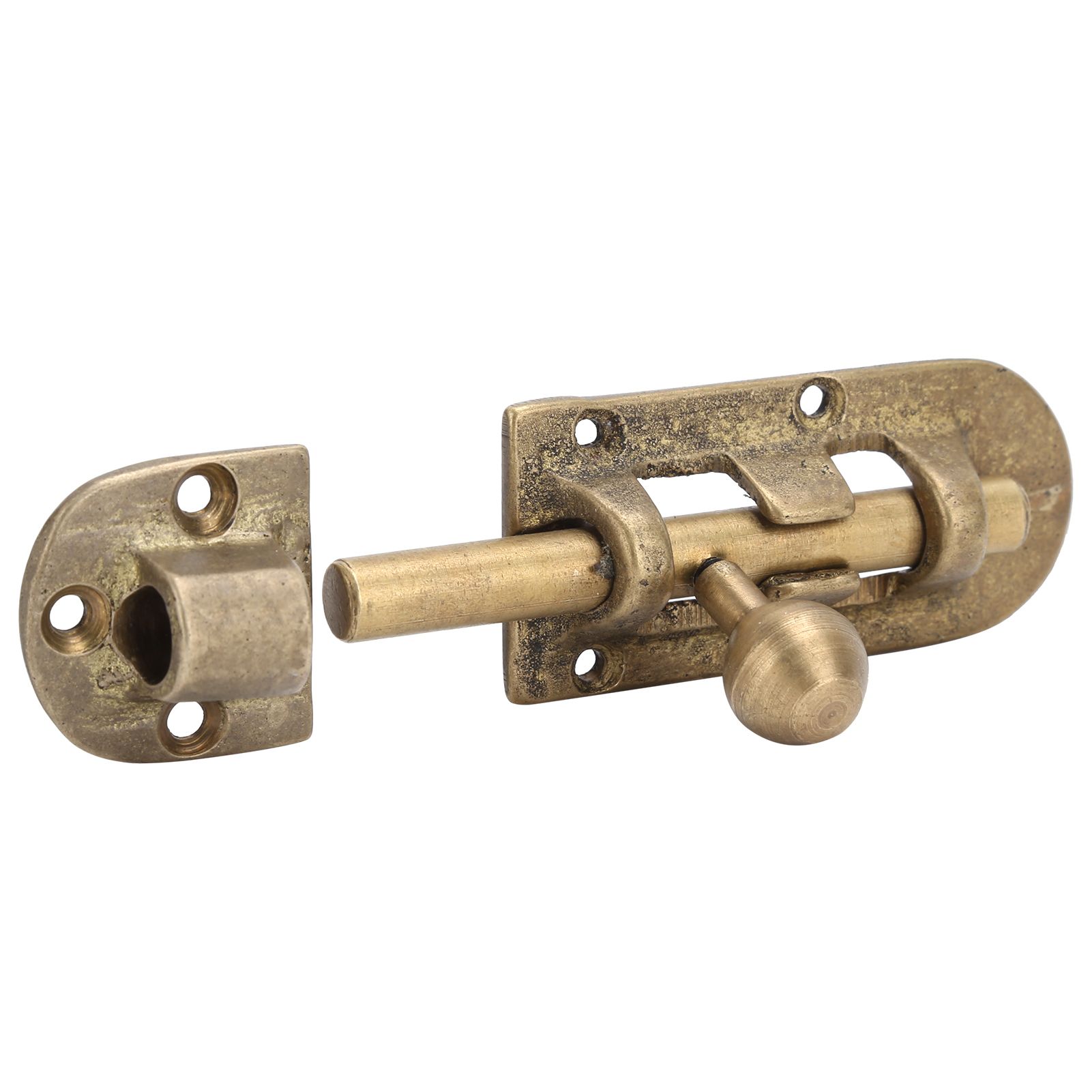 Vintage Brass Door Latch Antique Door Window Bolts Buckle Sliding Lock Hardware Fittings — image 4